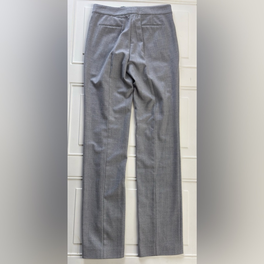 Elie Tahari NWT Women’s Sz 2 Leena Pant Gray Wool Pleated Trousers - Picture 6 of 8